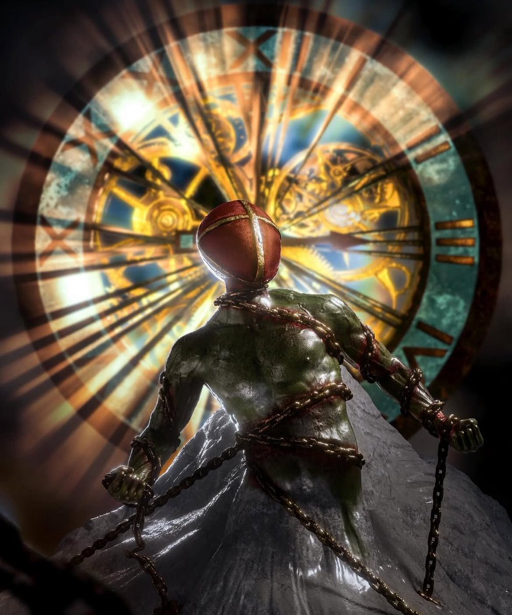 clickcreateio's tweet photo. Gm✨ 

“Life's challenges, like gilded chains, weigh heavy and scar deeply, yet the figure remains perseverant.  Each scar tells the story of struggles endured, transforming pain into growth.”

Perseverant by @gianmarco_gart3 

Have a great day everyone! https://t.co/g3fWQafcVW