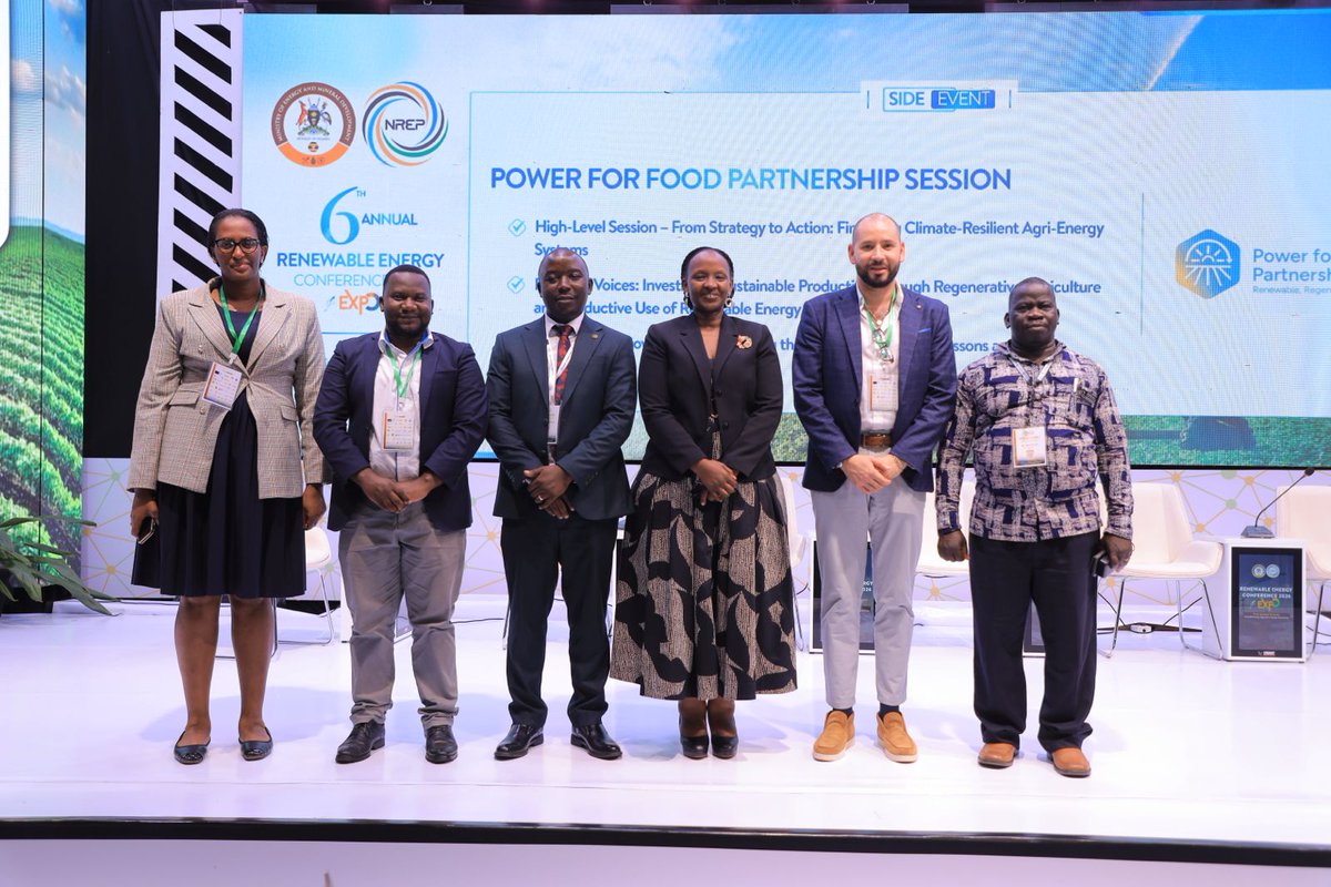 SMusherure's tweet photo. The annual Renewable Energy Conference held a session on the role of district local governments in providing energy solutions to farmers, and I had the opportunity to participate in this conversation.
I extend my gratitude to the Ministry of Energy and Mineral Development, the National Renewable Energy Platform, the panelists, and all partners for this initiative. Reliable energy and a thriving rural economy increase productivity and, consequently, bring about economic growth. @MEMD_Uganda @NREP_Uganda