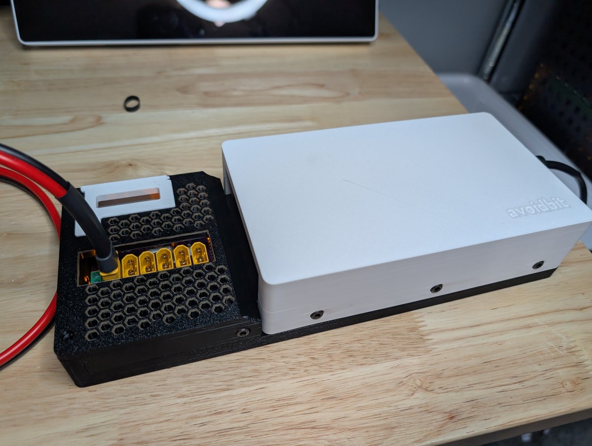 avoidbit's tweet photo. Locking in the final details on the PSUBB enclosure. Fully functional with just a few small enhancements left. Live on the site later today so you can play with color customization.

Available next week (Mon or Tue) — need to print stock over the weekend. https://t.co/UaTtz7ErFS