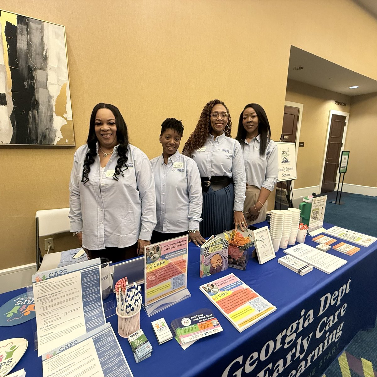 CommJacobs's tweet photo. 📣 The DECAL Roadshow is underway in Morrow! We’re excited to connect with child care owners and directors, share resources, exchange ideas, and learn together as we continue to support Georgia’s early learning community. Thanks for being part of the journey! 💙 https://t.co/Q0RfdwyAqr