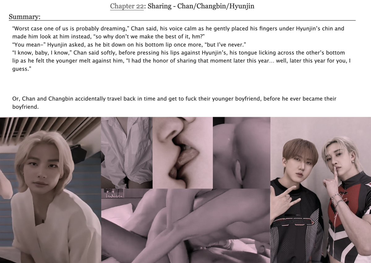 hyvnchnn_'s tweet photo. Kinktober 2026                       
Day 22: Sharing   

♡ 🐺🐷🐰🥟              
♡ Double penetration       
♡ Spitroasting   
♡ Multiple orgasms 
♡ Explicit                       
♡ 5k words                           

Link ♡
https://t.co/I02N7faNwS https://t.co/Iw1kfFpqUz