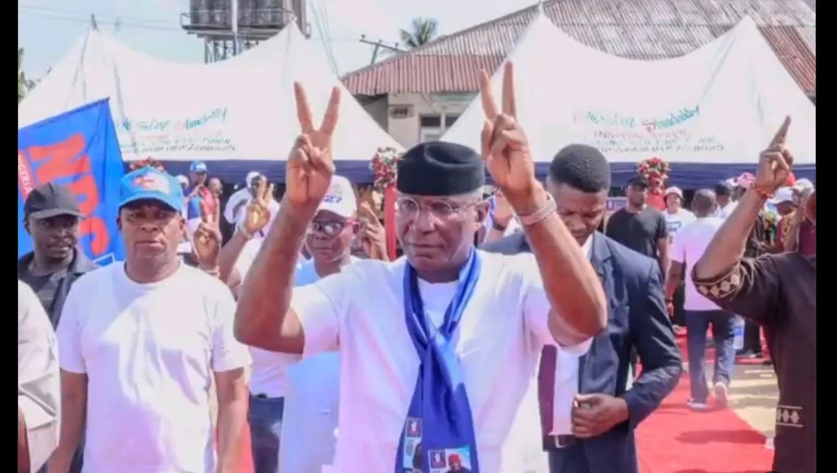 NigeriaStories's tweet photo. “It’s now Rig and D!e” 

~  Senator Ovie Omo-Agege Warns Anyone Planning to Rig the 2027 Election https://t.co/gLfcfGag7b