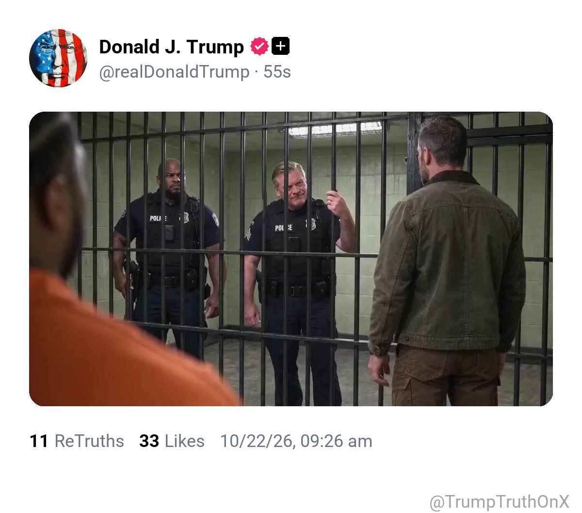 Trump Shares AI Video of White Prisoner Fighting Black In...