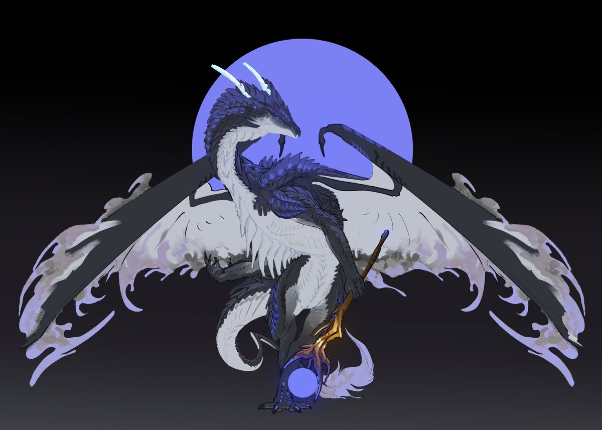 PufferC42808's tweet photo. Beneath the blue giant.

#dragon #digitalart https://t.co/vhvyppk96I