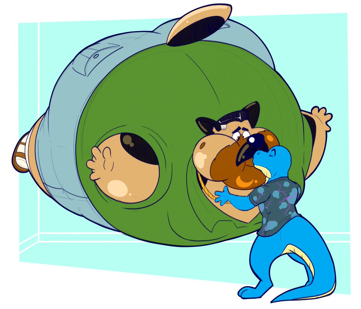 Tate_Shaw_R's tweet photo. Puffin Up Suburban Dad Shep
a Bday gift for my friend Silemo999 https://t.co/IDpkTyBz9H