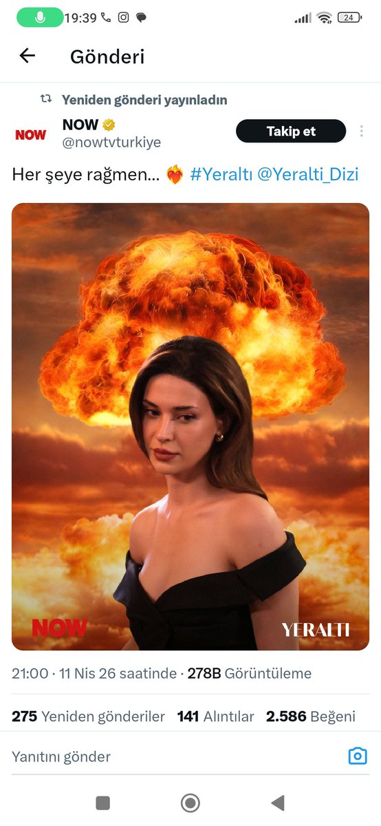 merveiisdki's tweet photo. @nowtvturkiye @Yeralti_Dizi Queen #DevrimÖzkan #Ceylan https://t.co/jW6xVdtbdj