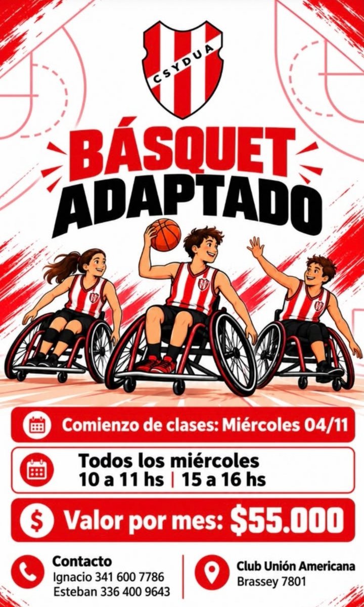 Clubesenrosario's tweet photo. Práctica de Básquet Adaptado en el Club Social y Deportivo Unión Americana de Rosario . https://t.co/MzLyDOb5lQ