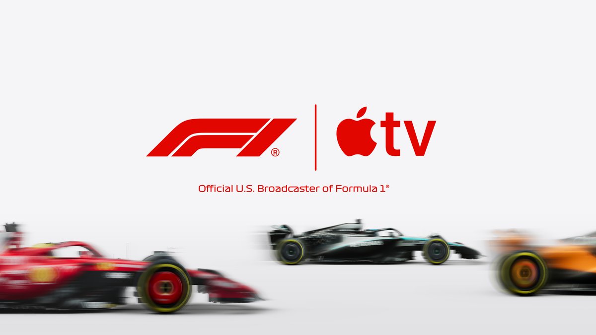 MacRumors's tweet photo. F1 on Apple TV Now Available in Dolby Atmos https://t.co/CxjCtJE1cb https://t.co/fp15zew7n9