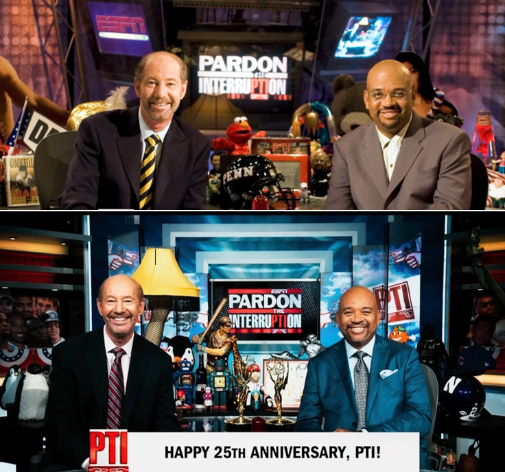 bhofheimer_espn's tweet photo. 2⃣5⃣ years! Congrats to @PTI.

The special anniversary show airs TODAY - 5p ET, ESPN https://t.co/H4ZiNNDIPd