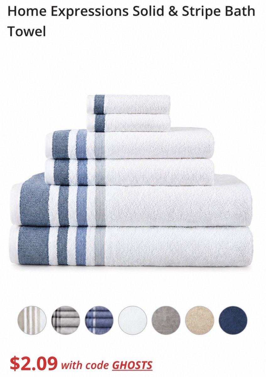 GlitchedDeals's tweet photo. JCPENNEY IS DROPPING TOWELS TO $2

Bath towels, washcloths and more drop with code 'GHOSTS'

https://t.co/Ag4Utd5E23

Many colors to choose from, sizes will sell out

Free store pickup available #ad https://t.co/WmsB6GCmNq