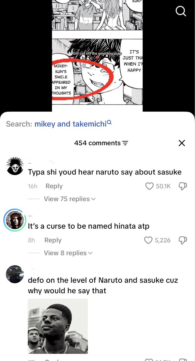 sweetnd_bayla06's tweet photo. They flaming Takemichi bad over at TikTok bro 😭 💔 https://t.co/UuQTwkAP7v