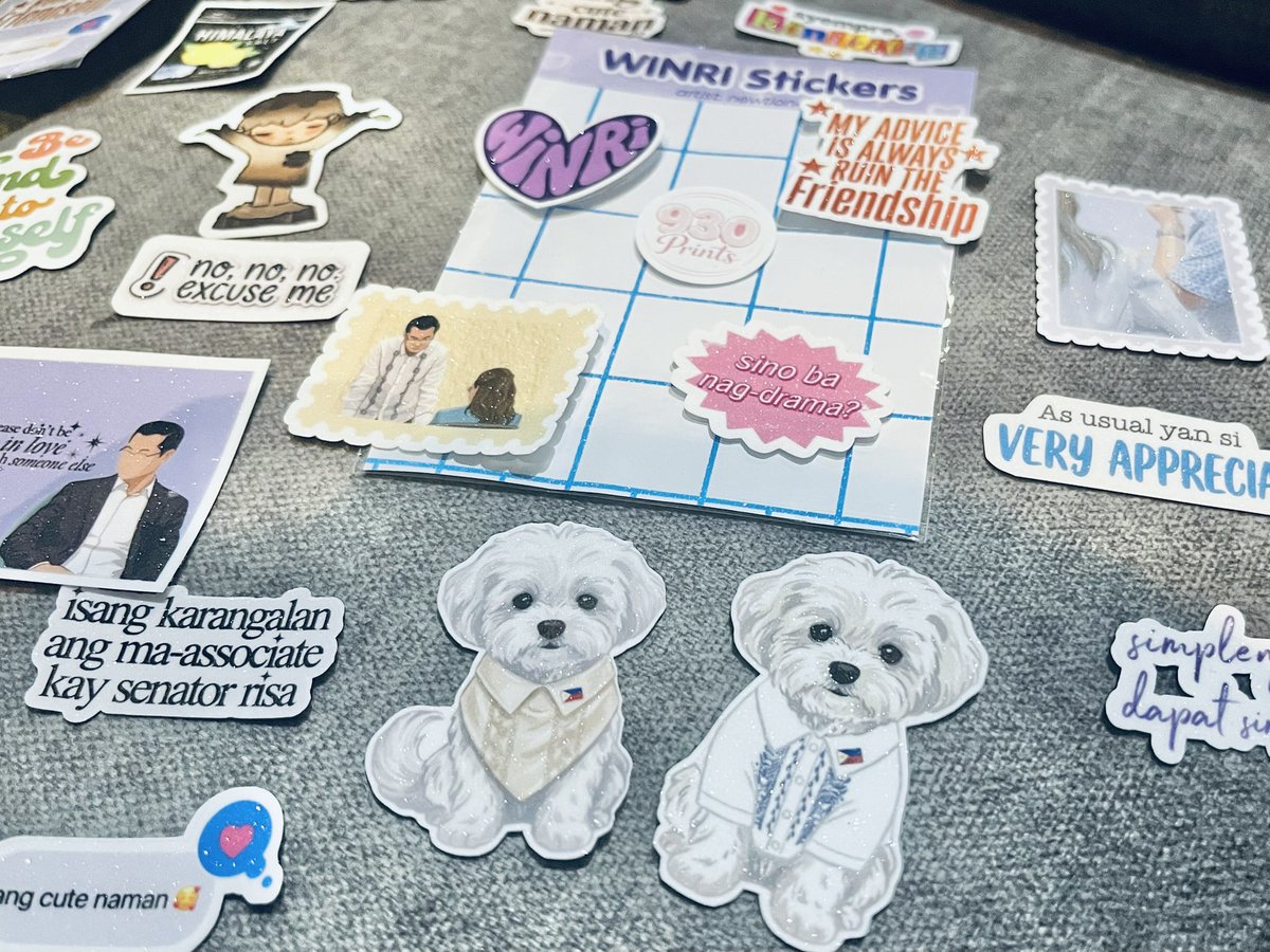 drealjojo23's tweet photo. YAYYY!! 🥹💜 Finally got my WinRi stickers!! My WinRi heart is SOOO happy right now!! 😭🫶🏻💜 Thank you so much, 930 Prints! Ang gandaaaaaa! 🥰 https://t.co/cg7xLTjR2N