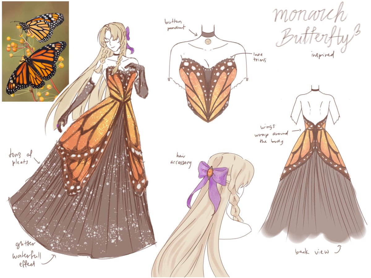 lollipopismybae's tweet photo. i designed a dress for hime-sama☝️
#FernArt 

sorry it's a bit messy https://t.co/DChWkLsZWo