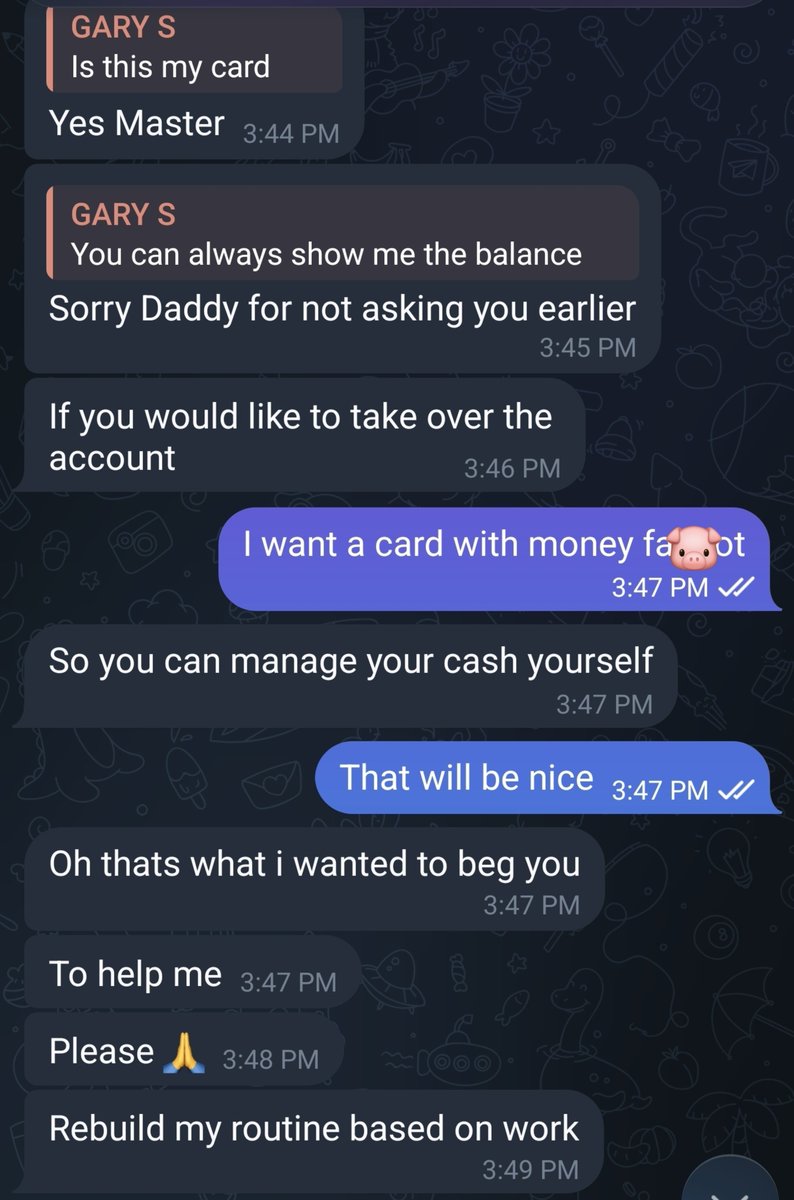 GaryCashmaster's tweet photo. Yes I want to take total CONTROL of your finances. 
It's called Financial Domination for a reason.

It's not over until you moan my name after every penny you get.

🤑 +$ 1,498 and counting.

#findompiggy #findom #findomgod #gay #fetish #kinks #bator #gooner #paypig #cashMaster https://t.co/byIBANwQJ3