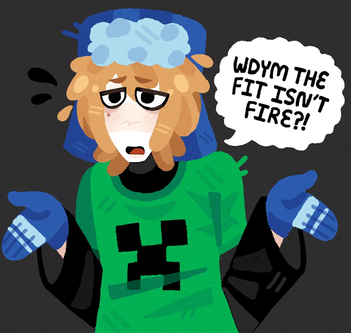 kirischeesee's tweet photo. bro robert the fit is NOT fire #spookymonth https://t.co/R21JScowZu