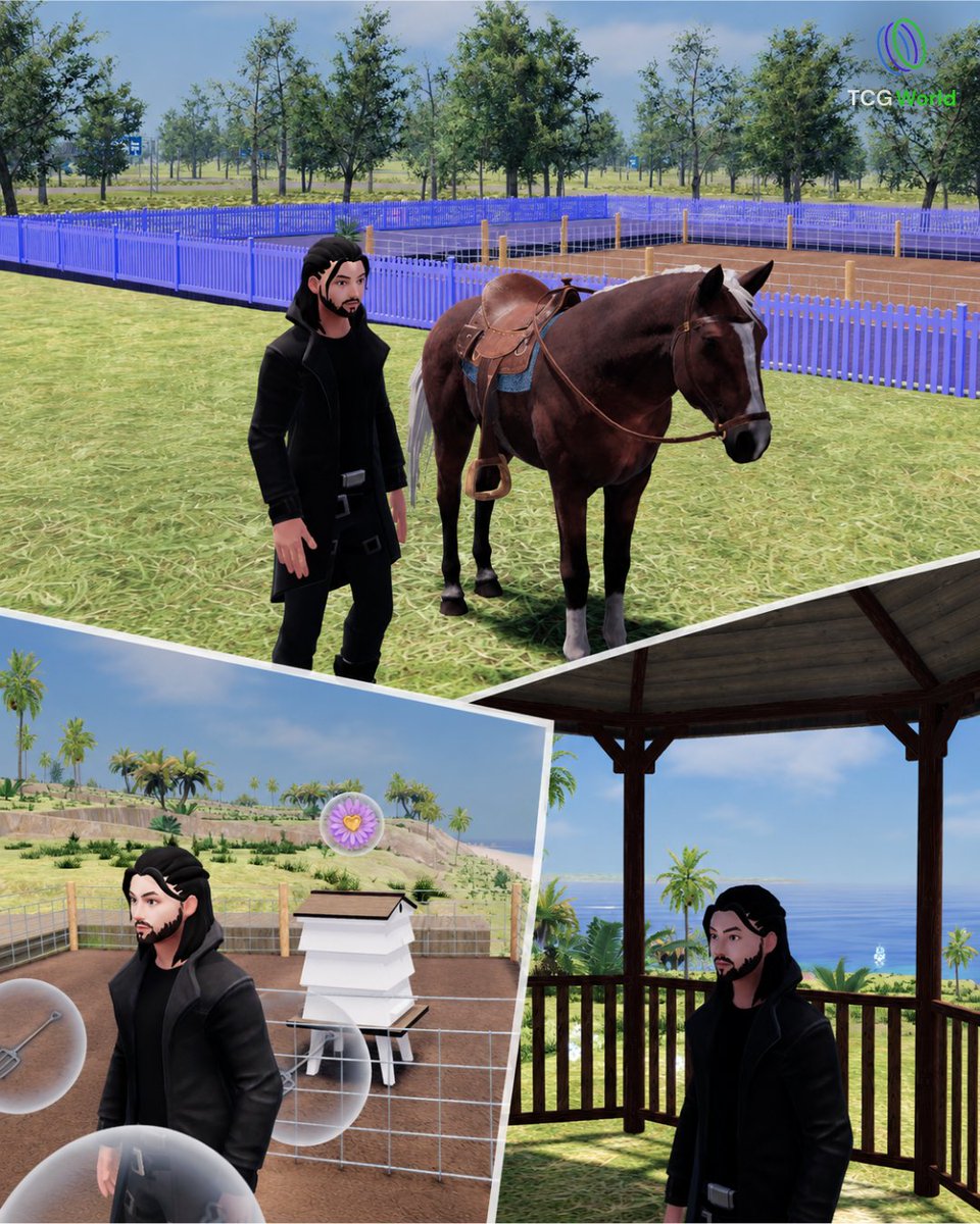 PlayTCGWorld's tweet photo. Horses, farming and ocean views! 🐎🌴🌊

Adventure isn't everything in TCG World. Sometimes it's about enjoying the little things. 💚

🌍 https://t.co/SZznsT6s2X https://t.co/gCgUorYKu1