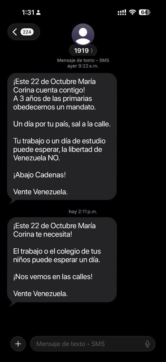 noticiascedeno's tweet photo. Te llegó este mensaje?

Denuncia como Spam

Ya basta de esta derecha demente que quieren seguir engañando a los venezolanos 🇻🇪

Será en X que los engañan.
#ConLaMujerVenezuelaRenace https://t.co/dogHpfLg26