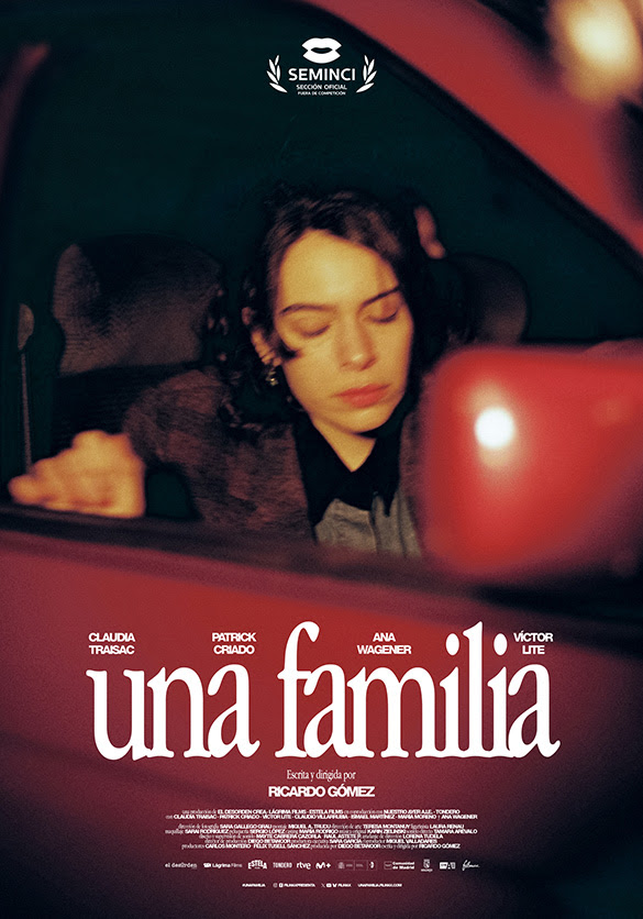 fuertecito's tweet photo. Póster de ‘UNA FAMILIA’, debut del actor Ricardo Gómez como director y guionista

Protagonizada por Claudia Traisac, Patrick Criado, Ana Wagener y Víctor Lite

Estreno en cines el 19 de febrero de 2027 de la mano de @filmax, previo paso por la S.O. de la SEMINCI fuera de concurso https://t.co/QTCBAfgaJV