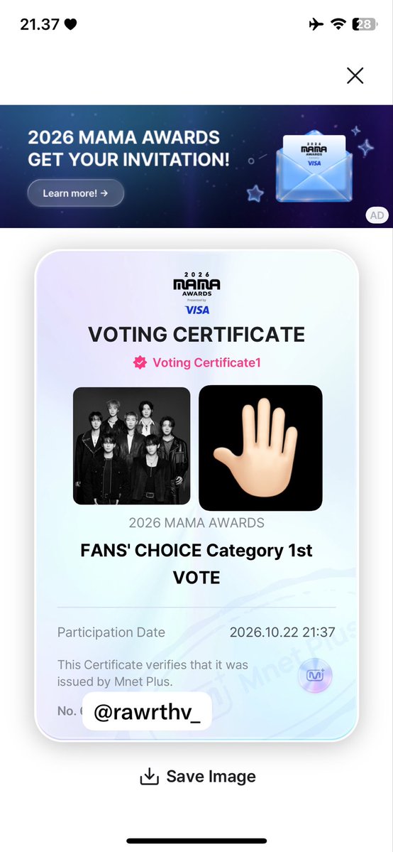 rawrthv_'s tweet photo. @laviedenoona @BTS_twt Semangat guys🔥

#BTS #2026MAMAVOTE https://t.co/ywy8Z5u7mY