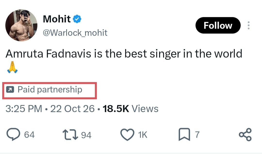mangeshspa's tweet photo. Who is paying these chutiyas, and why?

Paiso ke liye apne maa bahan ka bhi sauda karenge ye account holders. Someone who is still bitter about Fadnavis becoming CM is clearly behind these chutiyas. 

@MumbaiPolice should look into this and take appropriate action. https://t.co/lLv8IbkWON