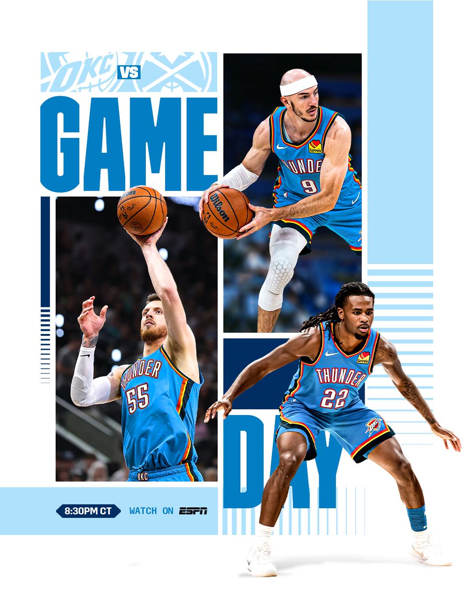 okcthunder's tweet photo. Back with the Loud &amp; Loyal for the home opener 🏠

🎟️ https://t.co/EBJR0Kj22l
📺 Exclusively on @NBAonESPN
💻 https://t.co/9UT2zbRXre
📻 @sportsanimal https://t.co/jUh9OnuGmF