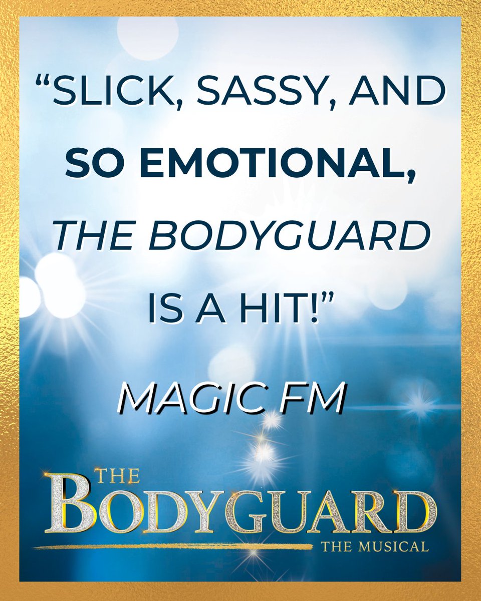 sevenvenues's tweet photo. The critics are raving!

THE BODYGUARD is hitting the Harrison Opera House stage from November 10-15! Be among one of the first audiences to experience the thrilling new production critics can’t stop talking about → https://t.co/bJaTJbN4KV https://t.co/3XNpzhkrCJ