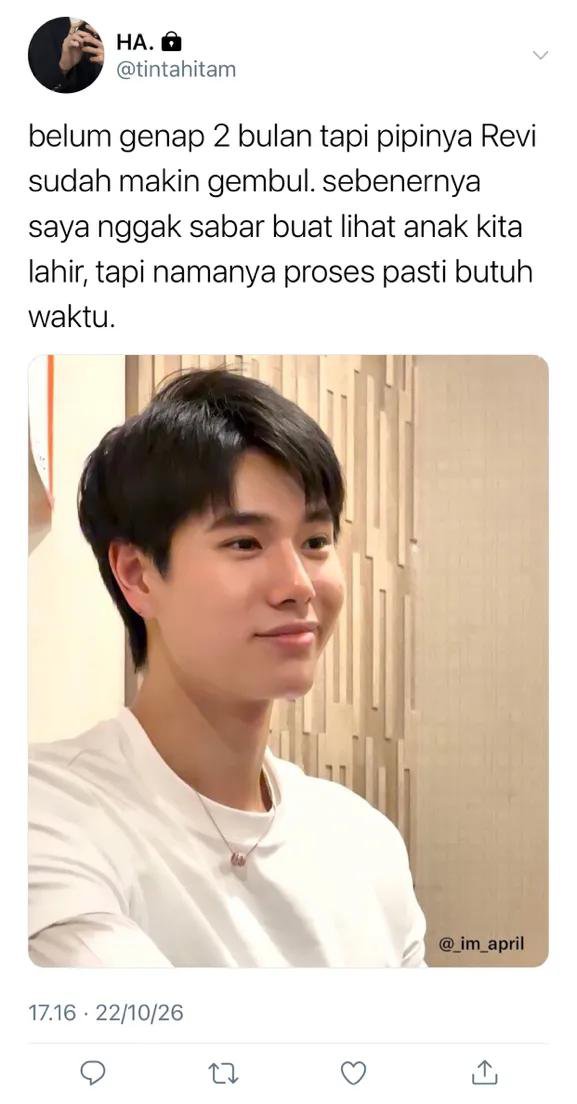 mielrosee's tweet photo. pondphuwin four tweets au, hamimrevi
; don't worry, I'm still here with our baby. https://t.co/oqyn6jCCYz