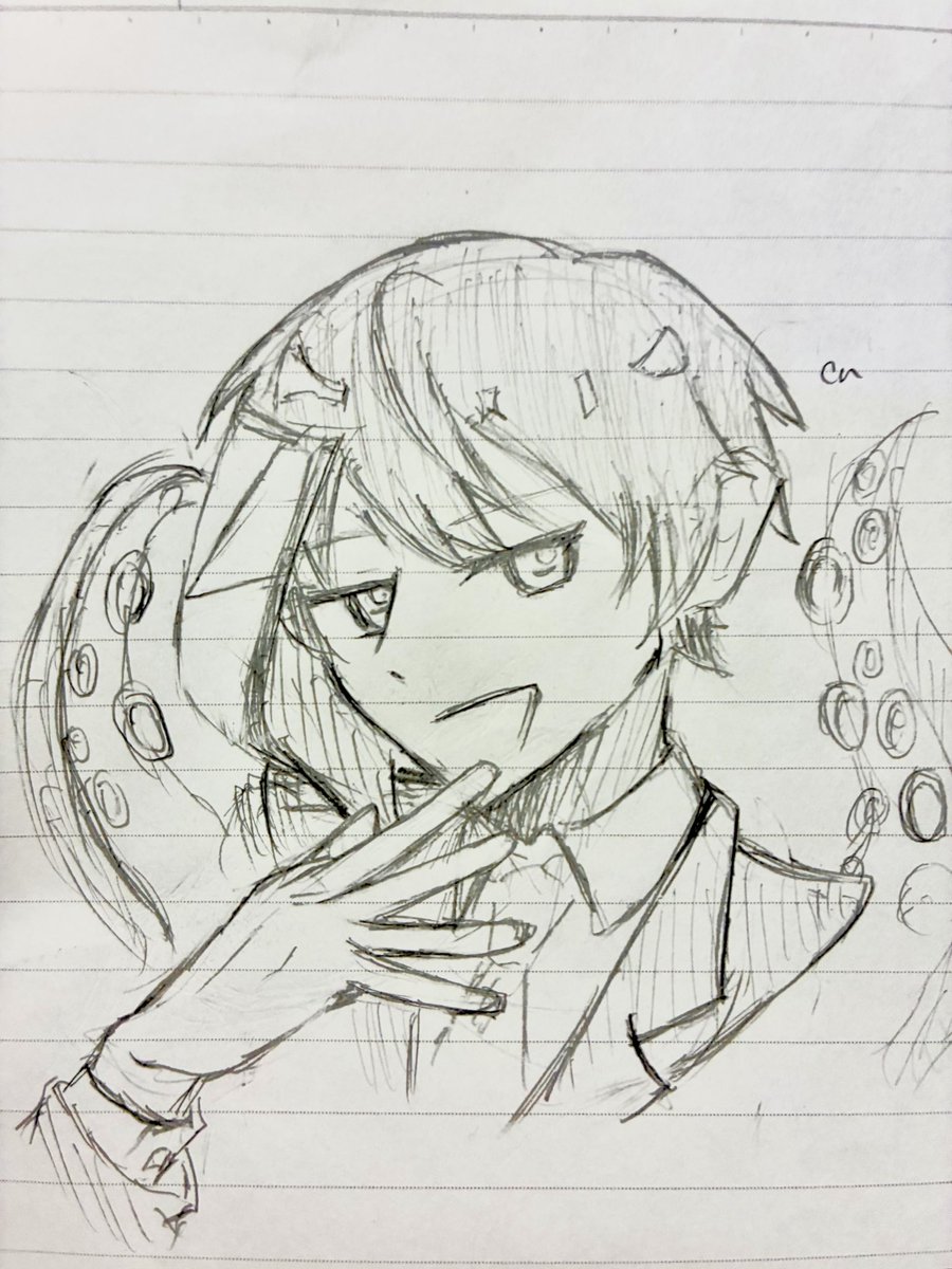 hatimitu_61w's tweet photo. #自分の絵柄の特徴あげてもらってそれを全部封印した絵を描く 
やっぱやってみたい！！！ https://t.co/WvEEV069Dm