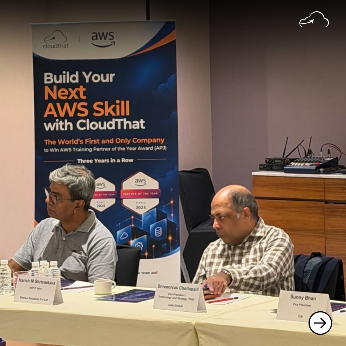 cloudthat's tweet photo. ...(2/2) Swipe through the moments and conversations that shaped the evening.
Thank you to everyone who shared their perspectives and made the discussion meaningful.
#CloudThat #AWS #CXORoundtable #EnterpriseAI #AITransformation https://t.co/8EHE6ujUMU