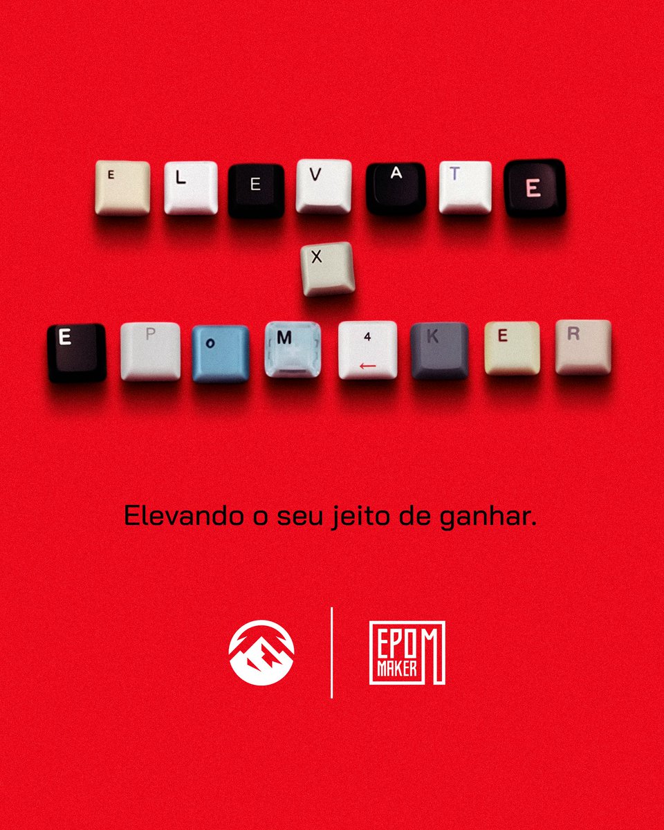 ElevateGG_BR's tweet photo. TEM NOVIDADE NA CASA! ⌨️❤️

A @EpomakerK é a nossa nova patrocinadora! É muito bom ter vocês com a gente. Estamos animados pra começar esse trabalho juntos!

Sejam muito bem-vindos à Rebellion! 🫂

#ElevateEPOMAKER | #RedRebellion