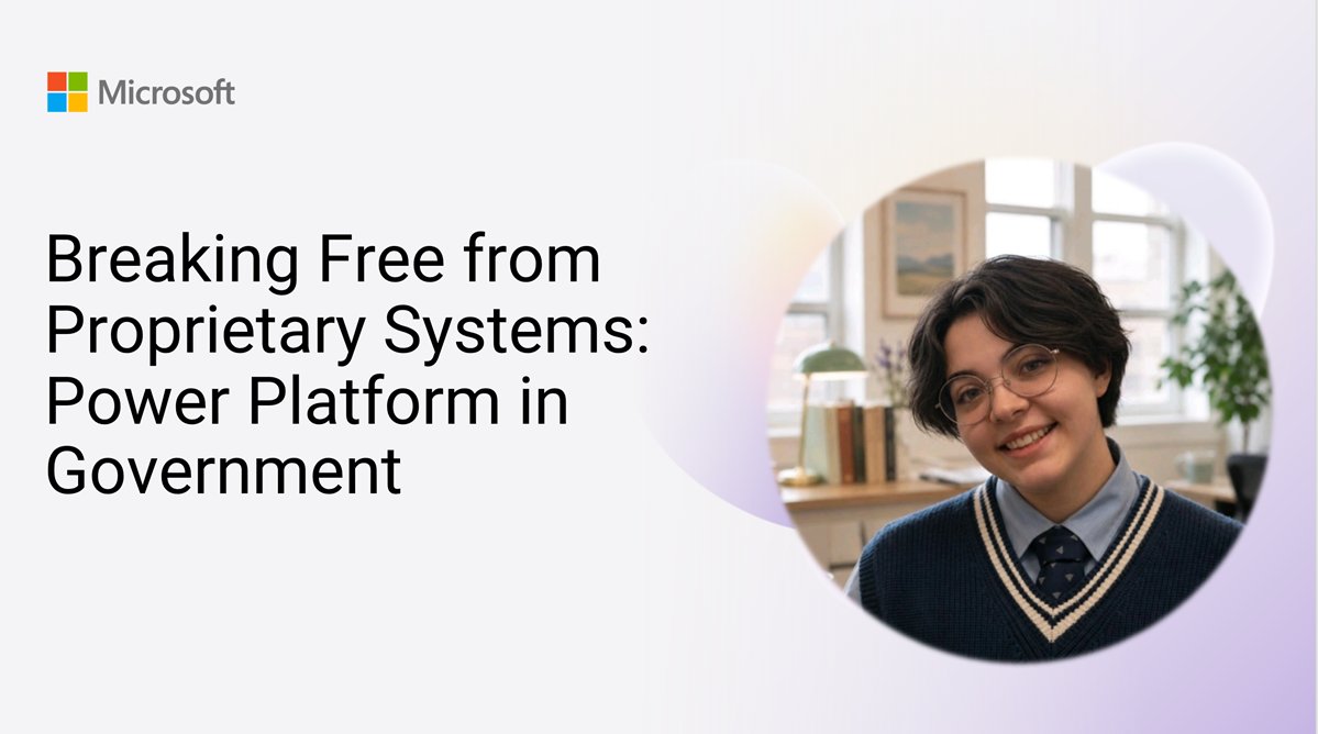 Microsoft365Dev's tweet photo. 💡 Public sector systems can be built around the actual workflow!

Charlie Vaughn shows how #PowerPlatform, #SharePoint, Power Automate, and Copilot Studio can replace costly proprietary systems in government.

📺 Watch now → https://t.co/Z3wFMq9LHU https://t.co/1Pea3PxDtY
