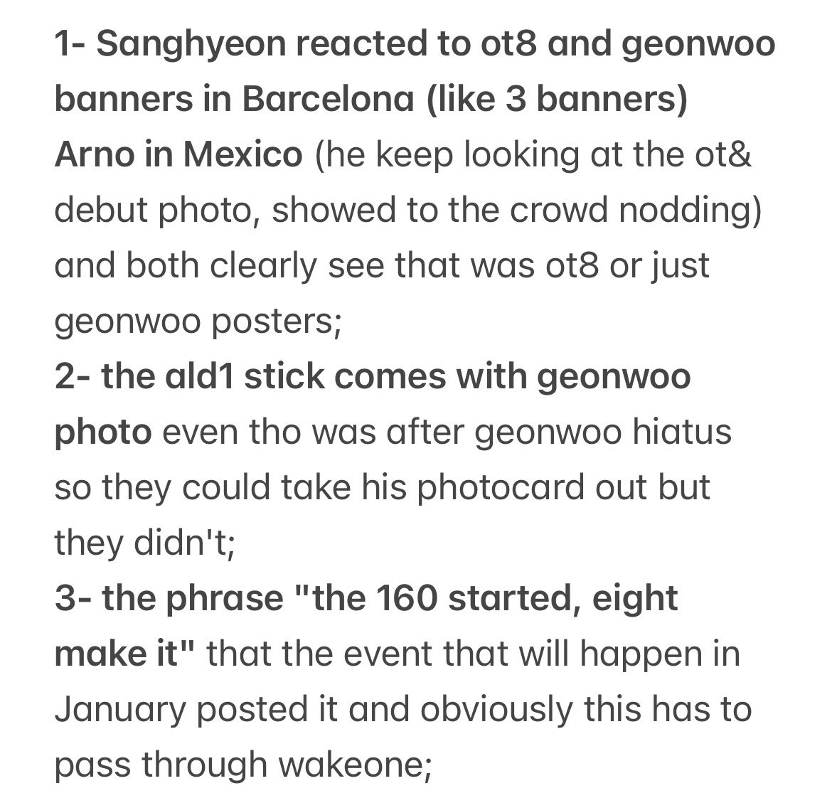 belgeonwoo's tweet photo. For me is sooooo clear that geonwoo will return, like im sure, here are the reasons: 

I really want to spread my thoughts to the maximum people possible (please like and repost) cuz I know how hard and frustrating this situation is.

Lets be strong together ❤️‍🩹

#GEONWOO #ALD1 #ALPHADRIVEONE