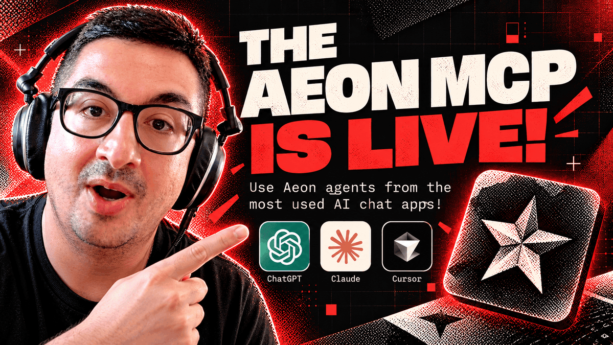 aeonframework's tweet photo. gm aeon fam!

Here we come with a nice tutorial about our MCP, what it is, how to install it and how to use aeon agents from your favourite LLM's chat app!

Most of the world population is now just one click away from experiencing the best open source agentic framework! https://t.co/rett02BbCB