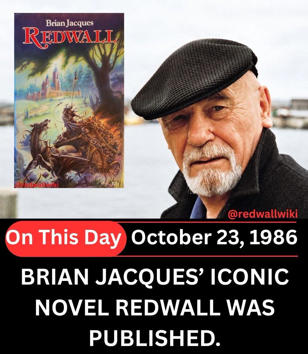 redwallwiki's tweet photo. Happy 40th birthday, Redwall! 

"Cluny's voice shook as he addressed the nightmare visitor. 'Who are you?' The Warrior stepped forward into the daylight. Sunrays glinted diamond-like off his sword.

'I am that is!'" https://t.co/1cN3God56X