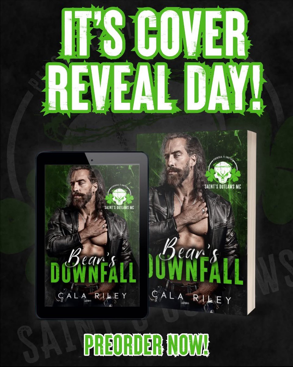 BbbvBlogger's tweet photo. 🚨 Cover Reveal Day! 🚨

Bear’s Downfall, the next book in @author.cala.riley Saint’s Outlaws MC: Pensacola chapter, is releasing in 2027!

Tropes: 
Mc
Found Family 
Secret child 
#calariley #somc #MCRomance #spicybookrecs  #Preorder https://t.co/Li2dzjyBAB