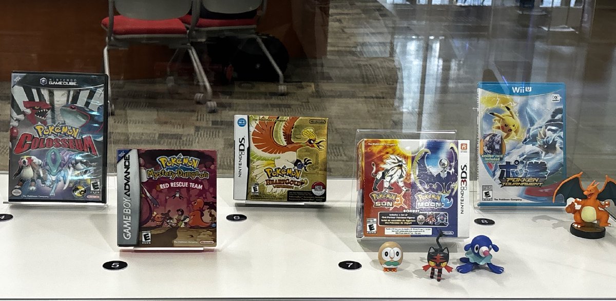 UTM's tweet photo. Catch Them All: 30 Years of #Pokémon Video Games 

Explore the "Catch Them All" exhibit and discover rare games, consoles, collectibles &amp; gaming history from the #UTM library's Syd Bolton Collection ➡️ https://t.co/5n77KJBqzc https://t.co/xEK764saeL