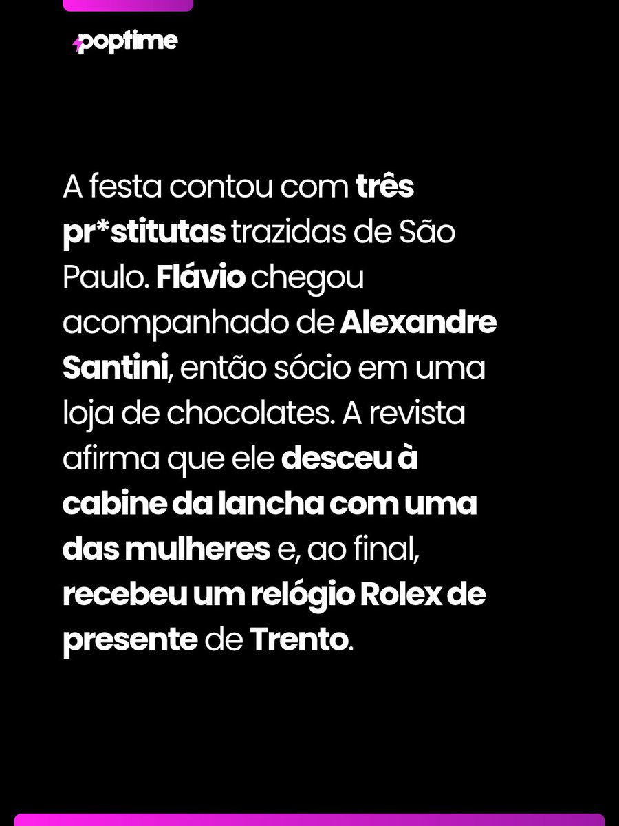 poptime's tweet photo. 🚨 EXPLODAM! Flávio Bolsonaro participou de festa em lancha com pr*stitutas, enquanto mais de 1.100 pessoas MORRIAM por Covid-19 no mesmo dia, durante a pandemia. https://t.co/8bslNueDZ6