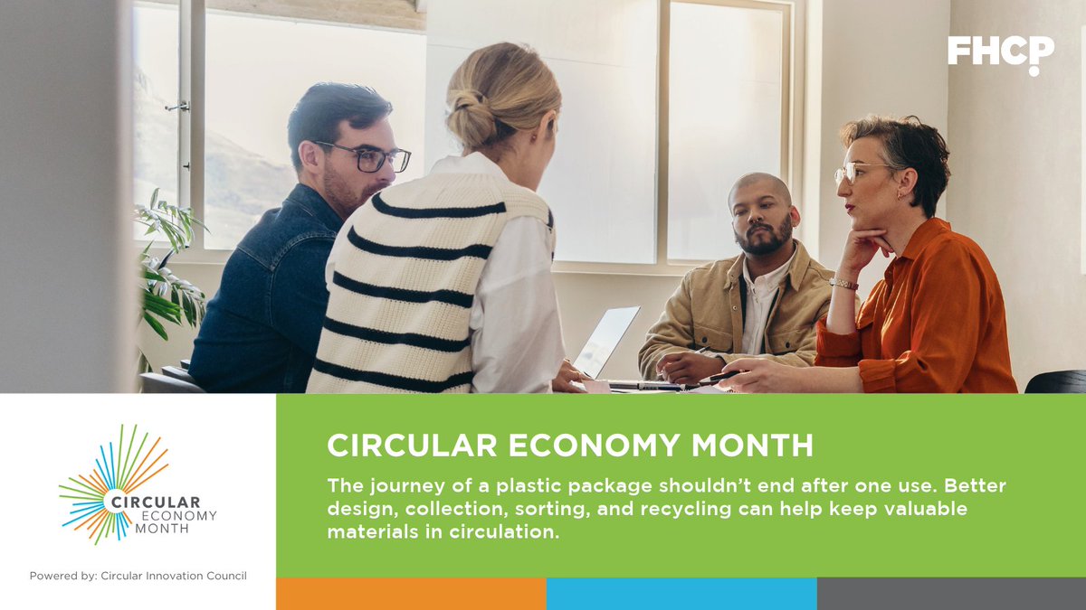 FHCP_PASC's tweet photo. Designing packaging for recyclability is only one part of a circular plastics system. ♻️

Design, collection, sorting, recycling, and demand for recycled materials must work together to keep plastics in circulation and out of the environment.

FHCP supports this collaboration through the Canada Plastics Pact.

#PlasticsThursday #CircularEconomyMonth @CanadaPact