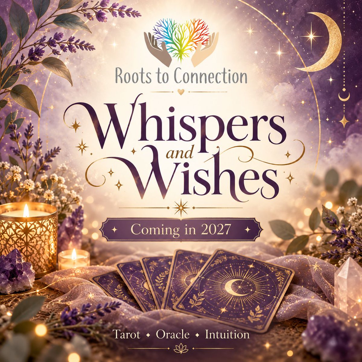 rootstoconnect's tweet photo. 🔮✨ Something magical is coming in 2027!

Introducing Whispers and Wishes at Roots To Connection 🌙

We're planning tarot and oracle readings, with more wellbeing experiences being explored.

💜 Coming soon — dates to be confirmed.

🌐 https://t.co/orRvAw27Ha

#Coming2027 https://t.co/GbQ8yr7CfU