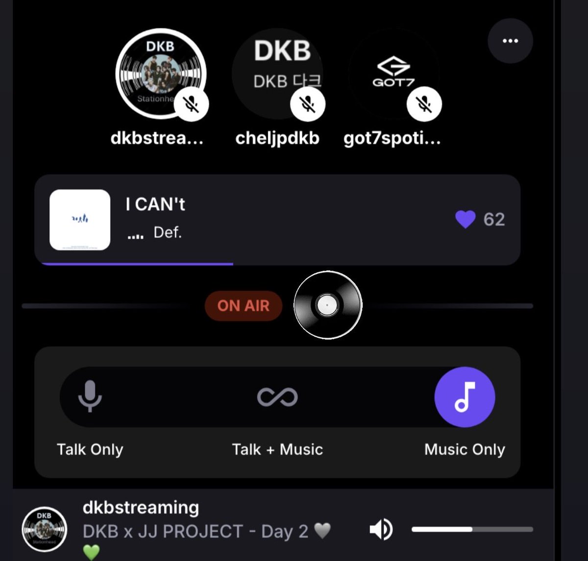 DKB_Streaming's tweet photo. 📻 STATIONHEAD PARTY🎉 
[DKB x JJ PROJECT (JAY B x JINYOUNG)]

We are now 🔴 ON AIR 🔴 for Day 2 of our DKB x JJ PROJECT (JAY B x JINYOUNG) collab party with @OT7Ahga ✨

Come join us, we’ll be on for 3 hours 🩶

📍 https://t.co/chvENJHRb7 https://t.co/BGQhHjsfP7