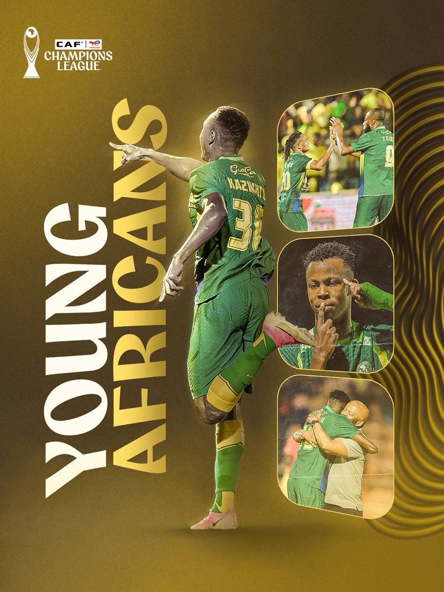 CAFCLCC's tweet photo. Young Africans put on a show in front of their home fans. Four goals to prove it! 🤩

#TotalEnergiesCAFCL https://t.co/5C8ifS3LtR