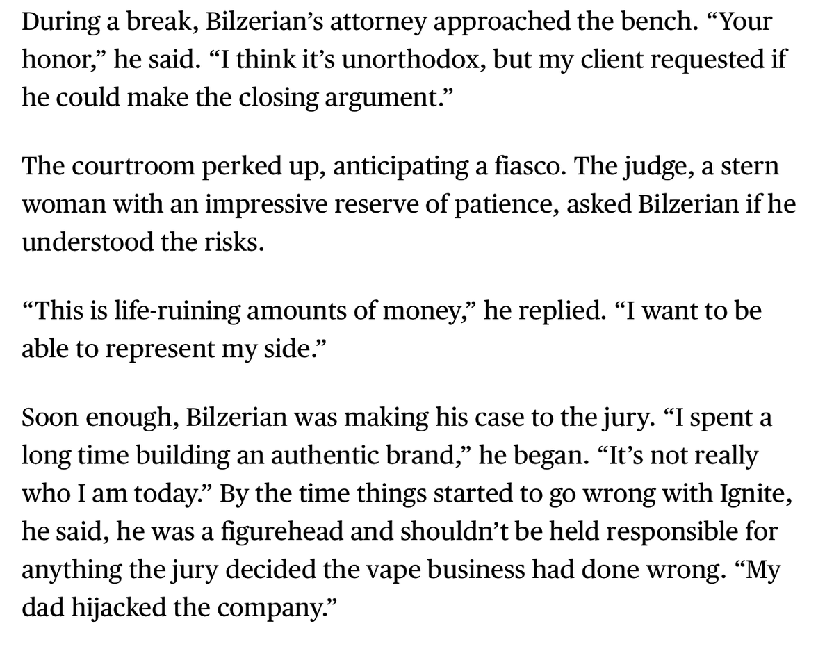 bborrell's tweet photo. Dan Bilzerian is willing to do whatever it takes to reclaim his vape company from his father — even if it means sending him to prison. https://t.co/4c2Kpf9RL1