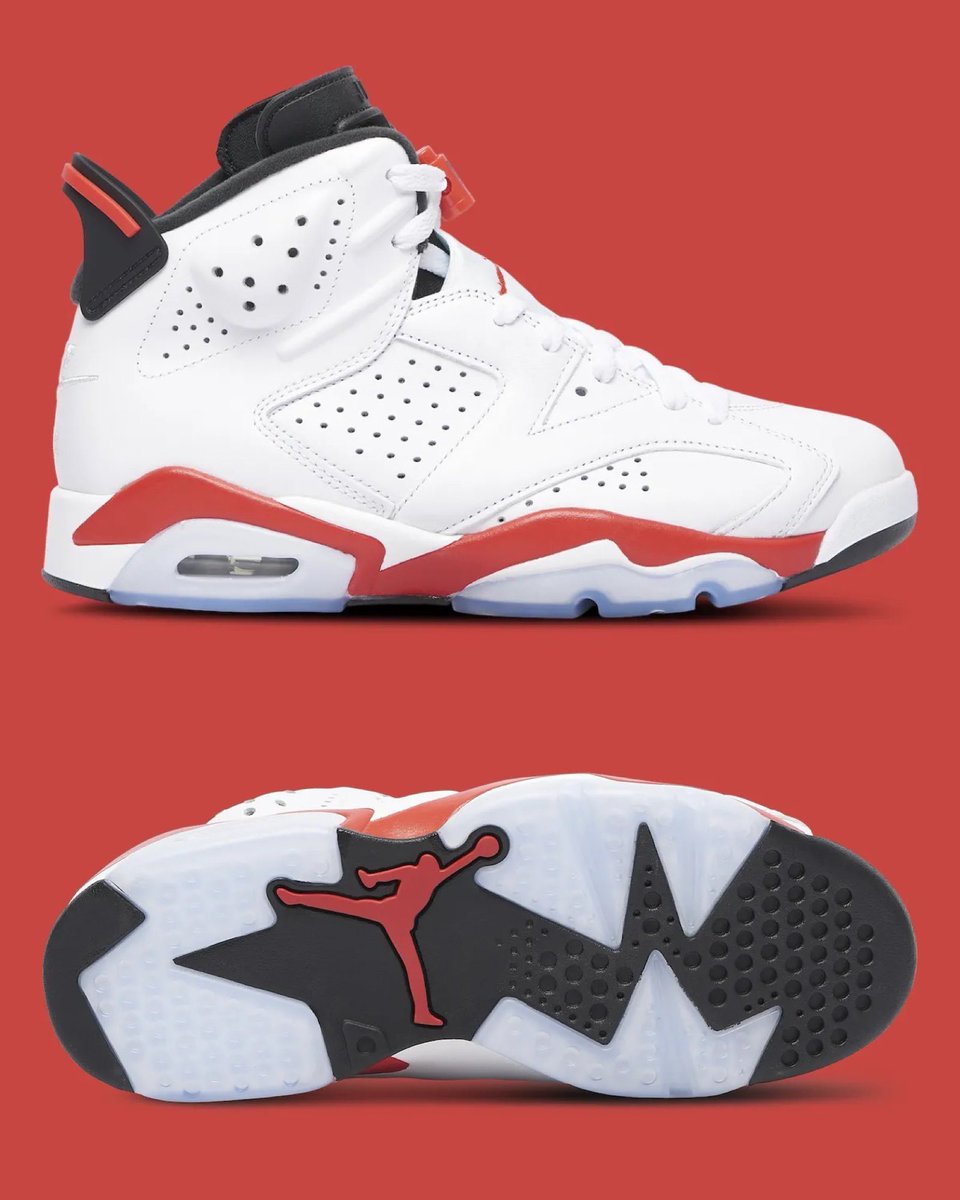 JustFreshKicks's tweet photo. RETAILER LOOK: Air Jordan 6 OG “White Infrared”  🤍❤️

• November 7th
• Family sizing
• $215 https://t.co/7ifKo4FXAS