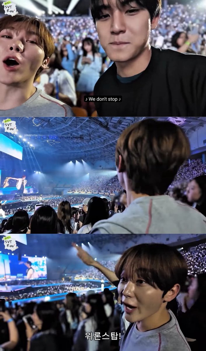 mingyursonly's tweet photo. mingyu holding the vlog cam for seungkwan so he can film him enjoying the tws concert from the back 🥹🥹🥹 oh boyfriend mingyu........ https://t.co/cIivk4drl6