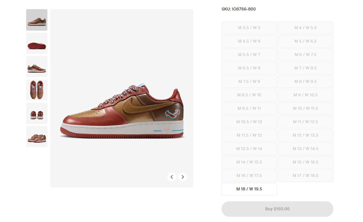cyb3rpunkt's tweet photo. I can't get these mthrfkn shoes to save my life. Even resale sites are sold out in my size (6). https://t.co/ktxeZwGggR