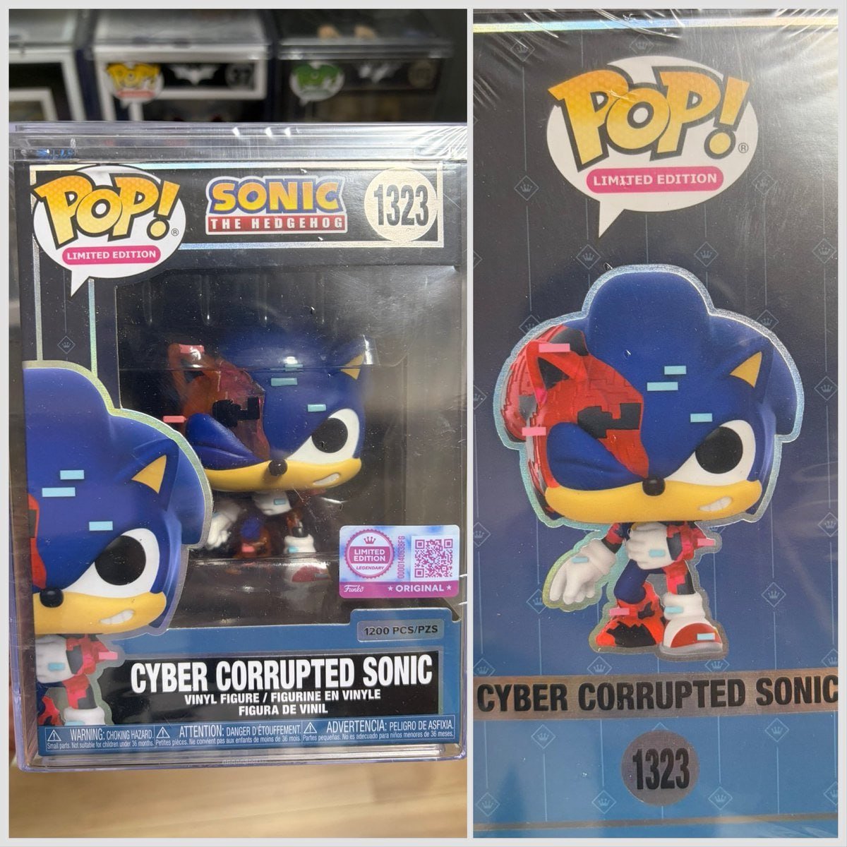 SAAC_News's tweet photo. A Cyber Corrupted Sonic Funko Pop figure has been spotted in Japan. It appears that its release is timed to coincide with the launch of Sonic Frontiers: Definitive Edition.

It is a Limited Edition of 1200 copies. There is currently no infirmation where and how exactly it can be obtained.

#SonicNews
