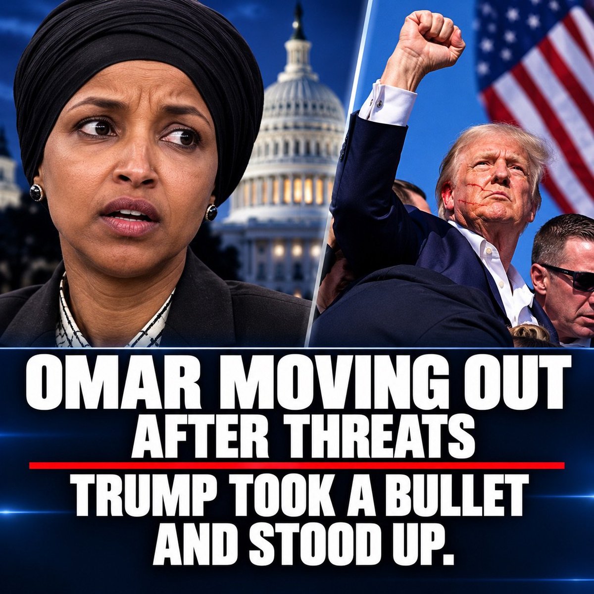GuntherEagleman's tweet photo. Ilhan Omar says she has to move out of her D.C. apartment.

She told MS NOW that threats came after federal agents searched her home in an immigration fraud probe and her address went public.

Threats against anyone are wrong. Period.

But remember this.

President Trump took a bullet in Butler and stood up shouting fight.

He did not move. He did not run.
