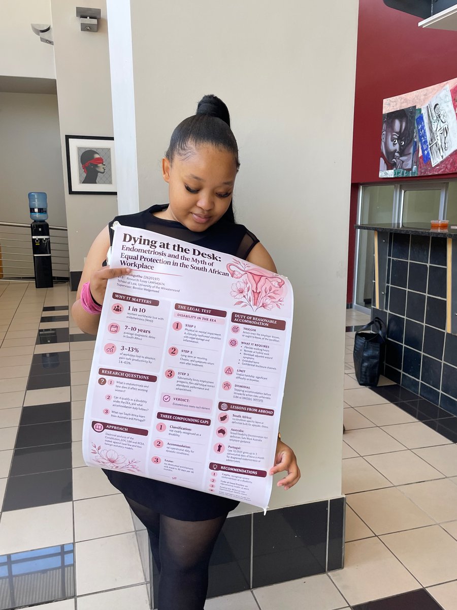 _tmokgothu's tweet photo. Finally submitted AND presented my research essay that speaks on the lack of protection for women living with endometriosis in the workplace 🥺💛oh passion project yam’! https://t.co/PNr1dSWzON