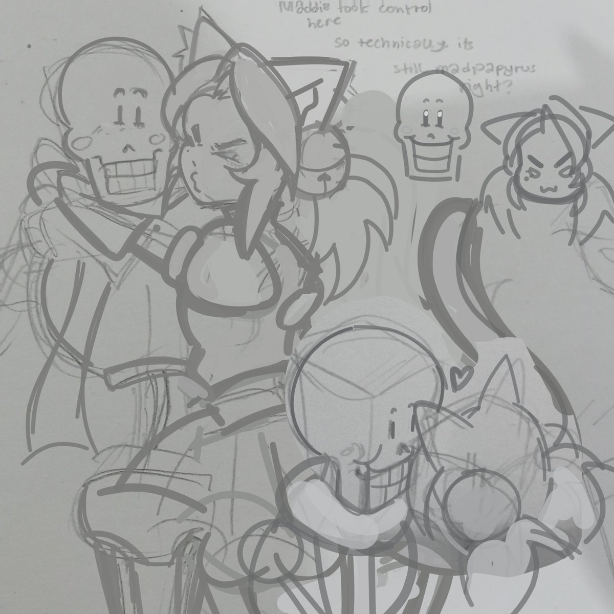 VyeAmbreEX's tweet photo. I'm not tagging this bro💔 I fucked up papyrus so bad but my art block is starting to hit https://t.co/ogeflAbJPA