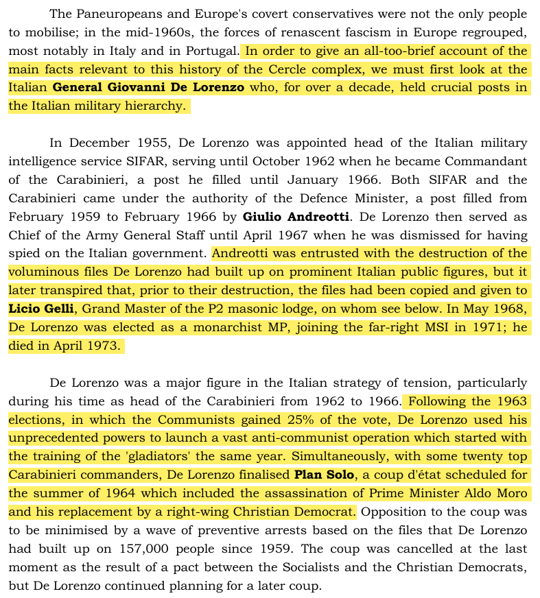 toxictiramisu's tweet photo. SIFAR, the Italian intel w/ P2 Masonic Lodge members, was set up by the CIA for Gladio ops &amp; directed by CIA Bill Harvey to carry out false-flag bombings &amp; political murders against left-wing politicians. Harvey was in Dallas in Nov. 1963 &amp; was a suspect in the JFK assassination. https://t.co/tiBwKAtuS0